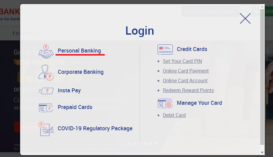 How to Register and Login on RBL Bank Credit Card