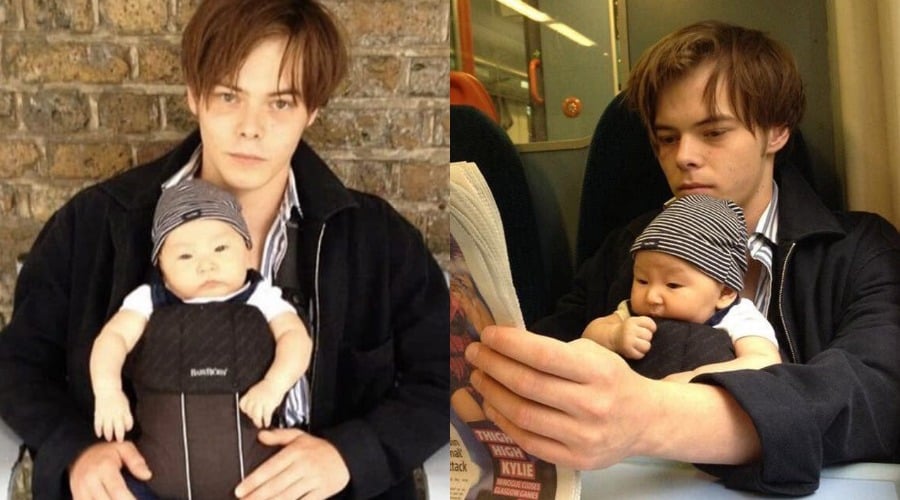 Does Archie Heaton live with Charlie Heaton?