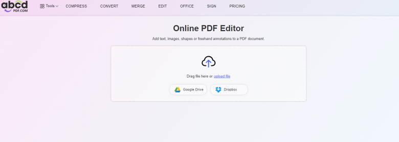 Pdf editor online toolbar usage tutorial
