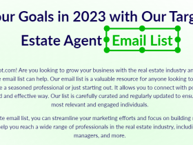 Building and utilizing a targeted contact database for successful prospecting in the real estate industry