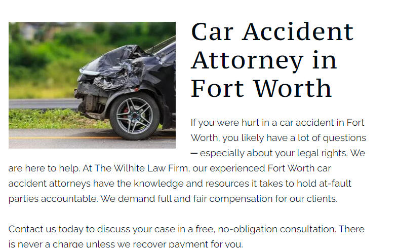 Things to consider while choosing a Car Accident Attorney in Fort Worth, TX