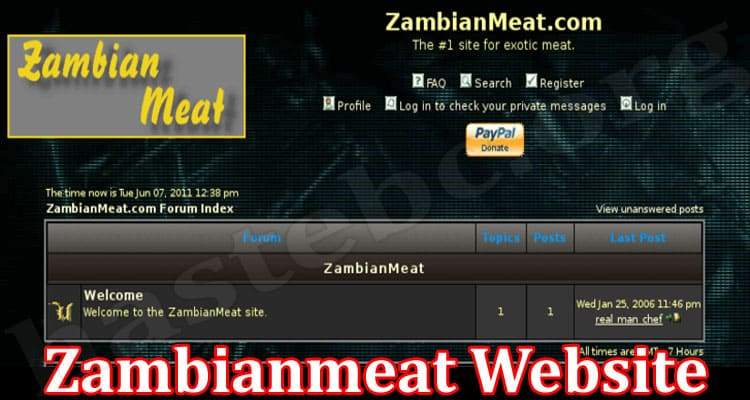 Zambian Meat Cannibalism Website | Get Detlev G. Case Details